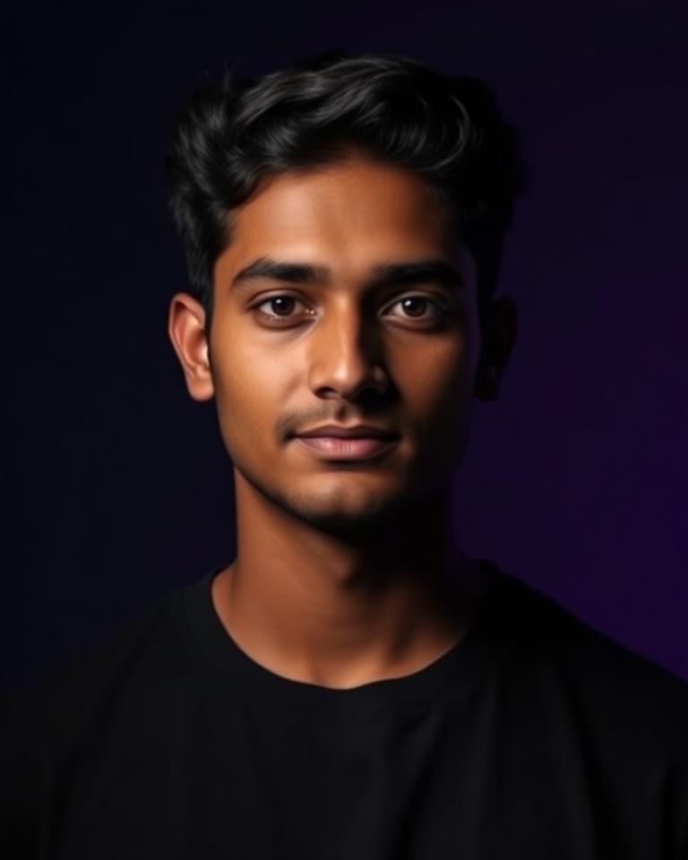 Demo creator portrait — AI & Tech
